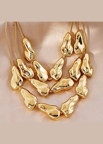 Колье многослойное Бусины барокко No Brand (347250591)