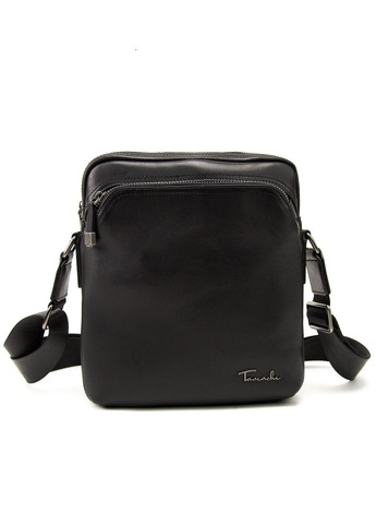 Чоловічий месенджер сумка через плече з натуральної шкіри чорний RoyalBag SM8-9686-4A (330681798)