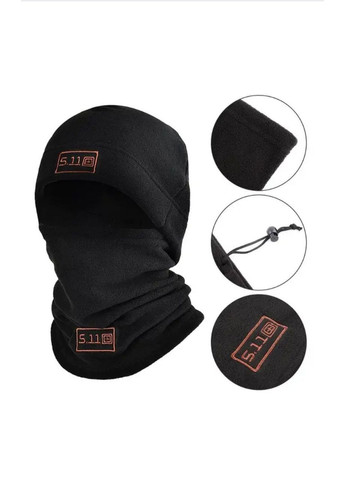 Тактическая Шапка и Баф 5.11 Зимний флисовый комплект No Brand (366547294)