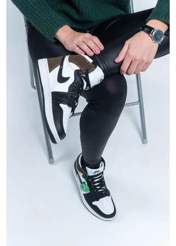 Чорні літні кросівки nike air jordan 1 retro two dark mocha 2 найк аір джордан No Brand