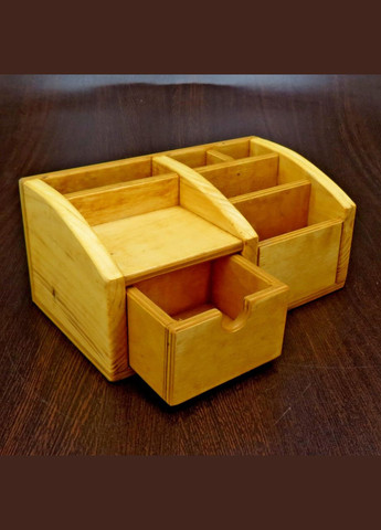 Настольный органайзер из дерева Беттери карри (КНЦ-001103) No Brand (328228192)