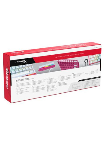 Клавиатура (572Y6AA) HyperX alloy origins 60 pink (278312044)