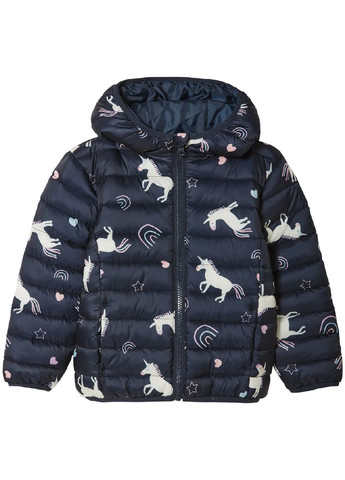 Темно-синя демісезонна демісезонна куртка для дівчинки куртка-лайнер Lupilu