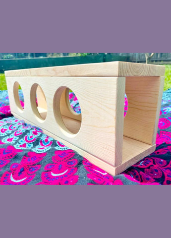 Будиночок для шиншили з дерева Одаласті бланже (ДДШ-003005) No Brand (328605003)