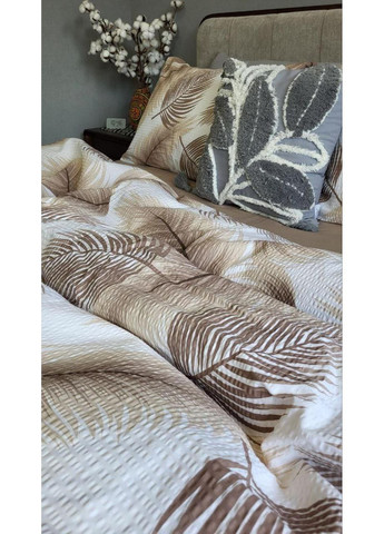 Постільна білизна Пальміра DUO, ранфорс гофра (жатка) Двухспальний розмір, наволочки 50/70 No Brand (364213651)