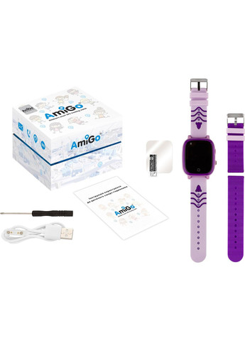 Smart Watch GO005 4G WIFI Thermometer Purple Amigo (330029040)