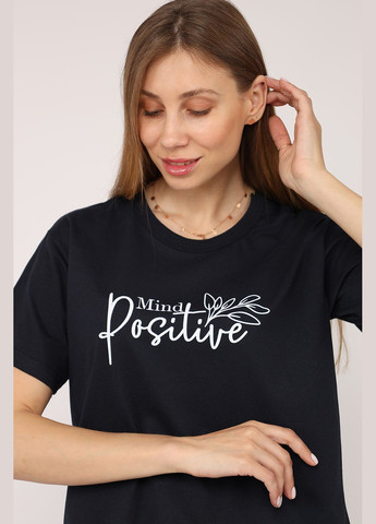 Футболка с коротким рукавом женская цвет синий CB-00272841 Yuki - (333801858)