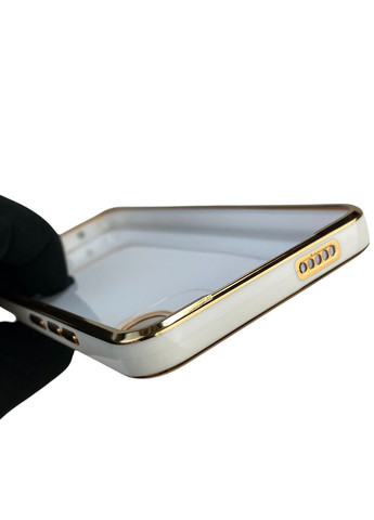 Чехол для Redmi A2 с кольцом MagSafe с золотой окантовкой на сяоми редми а2 белый gs1 Xiaomi (366231505)