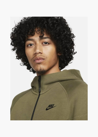 Толстовка чоловіча Tech Fleece Full-Zip Windrunner Hoodie Olive FB7921-222 Nike (326784057)