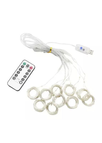 Гірлянда штора SFK-09 прапор України 2х2 метри з пультом USB No Brand (331640349)