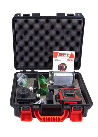 Рівень лазерний GM PROFI H360 + 2*V360, 3 лазерні головки GREEN, 0.3мм/м, 45м, Li-ion, тринога, сумка (MLL1207) MPT (322705379)