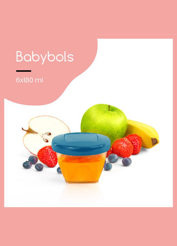 Набор контейнеров для еды Babybols, 180 мл, 6 шт. () Babymoov A004308 (331790180)