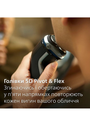 Бритва электр. Series 3000, бритв.головок-3, Li-Ion, сух.+влажн., триммер,индикатор заряда, чехол, серый Philips (370616708)