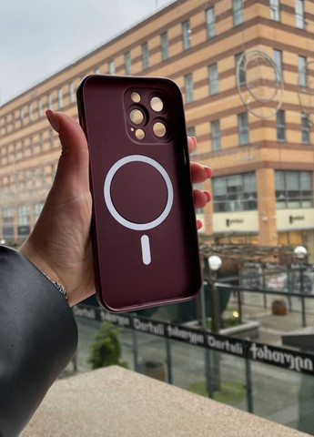 Силіконовий чохол для iPhone 12 Pro Plum MagSafe / Айфон 12 Про бордовий з магсейф No Brand (299153224)