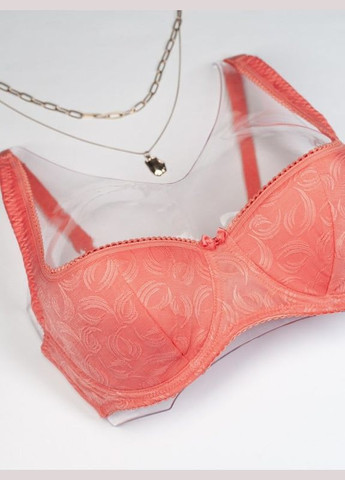 Коралловый бюстгальтер bl2-779 коралловый ISSA PLUS кружево