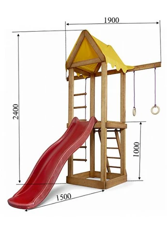 Дитячий вуличний ігровий комплекс Babyland-17 190х180х240см SportBaby (390501336)