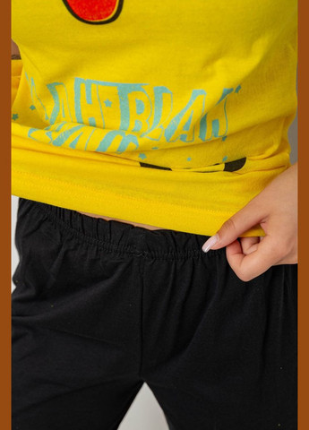 Желтая всесезон пижама женская с принтом,, 243r20264 Ager