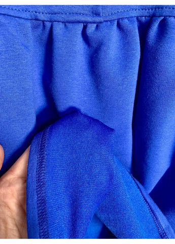 Синее синее платье вышиванка колоски для девочки теплая двунитка No Brand (362039216)