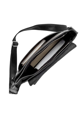 Сумка 11079 кожаная Черная Shvigel (329148809)