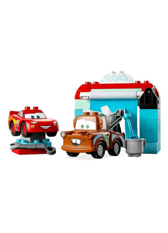 Конструктор DUPLO Disney Развлечения Молнии МакКвина и Сырника на автомойке 29 деталей (10996-) Lego (281425446)