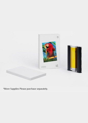 Цветной картридж и фотобумага 6" Xiaomi Instant Photo Paper 10*15 (40 листов) MiJia (280947089)