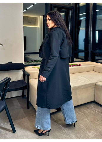 Функциональный тренч-двойка (жилет + болеро) - 3 в 1, коттон, размеры 48-58 (замеры в описании) Vione на завязках демисезон (367074646)