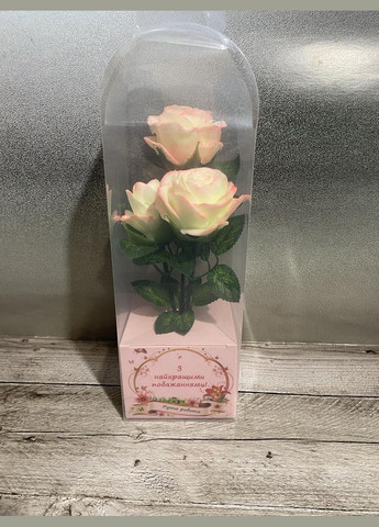 Мыльные розы. набор 3шт подарочный набор мыла ручной работы No Brand (343052300)