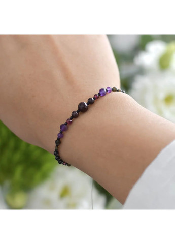 Браслет талісман для знаку зодіаку Скорпіон з натурального каміння на затяжці d-6х4-3-2мм+- No Brand Браслет (360564182)