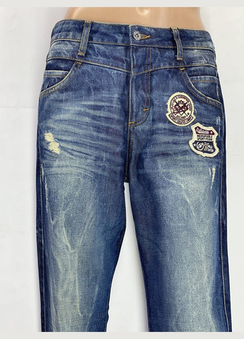 Синие демисезонные бойфренды джинсы D&G