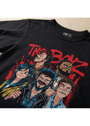 Чорна футболка з принтом the boys - gorillaz style No Brand