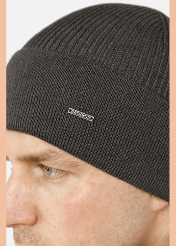 Чоловіча шапка з відворотом колір темно-сірий CB-00260757 Caskona (309000506)