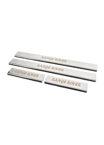 Накладки на пороги (, 4 шт, нерж.) для Range Rover III L322 2002-2012 рр CARMOS (391764049)