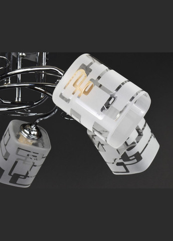 Потолочная люстра на 5 лампочек 28097 Хром 25х58х58 см. Sunnysky (364492039)