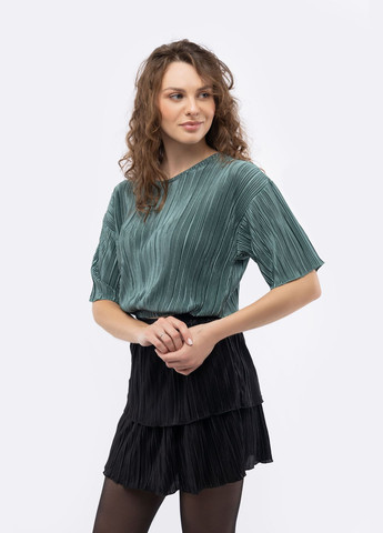 Мятная демисезонная женская блуза цвет мятный цб-00233775 Bebe Plus