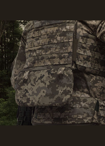 Баллистическая защита поясницы 2-го класса (с баллистическим пакетом). Пиксель (мм-14) Ukrarmor (333721866)