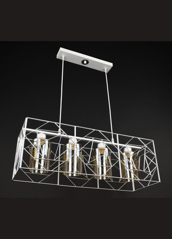 Люстра підвісна LOFT на 4 лампочки 27767 Білий 30-100х25х71 см. Sunnysky (364495516)