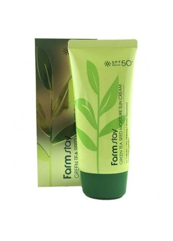 FarmStay Сонцезахисний крем зволожуючий із екстрактом зеленого чаю Green Tea Seed Moisture Sun Cream SPF50PA, 70 мл — Крем, Південна Корея (369724214)