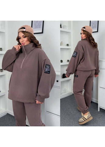 Жіночий теплий костюм із щільного двостороннього флісу No Brand (366238452)
