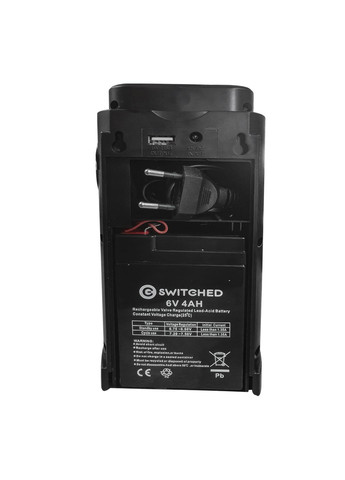 Портативний акумуляторний світлодіодний ліхтар для кемпінгу з функцією повербанка Switched (Almina) DL-2424 24 LED Чорний No Brand (334011285)