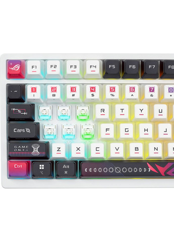 Клавиатура механическая 90MP044F-BKUA30 ROG Azoth X 81key, NX Snow, USB-A/WL/BT, EN, RGB, Asus (372626184)