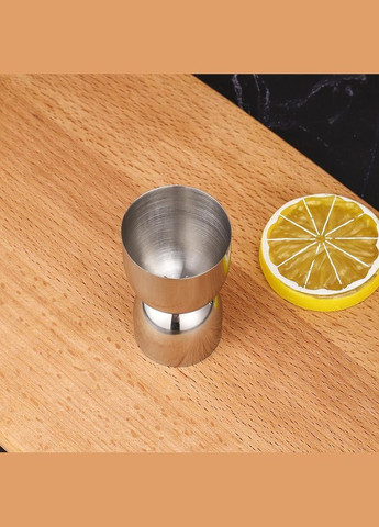 Джигер барный двусторонний мерный стакан 20/40 мл Серебристый (С051371) ТМ (349843694)