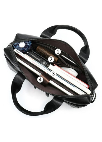 Сумка чоловіча шкіряна через плече k17122a Чорний Keizer (302009036)