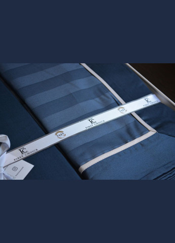 Комплект постельного белья Deluxe Satin DARK 160х220 см семейный Novel Line Denim First Choice (318387170)