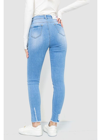 Джинсы женские с потертостями, 214R1530 Ager - (360858820)