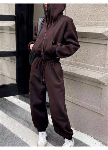 Теплый костюм-двойка из трехнитки на флисе (худи + джогеры) | Замеры в описании Vione (367074848)