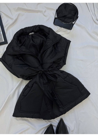 Жилетка жіноча з поясом та кишенями,плащівка+150 синтепон Україна (357076023)