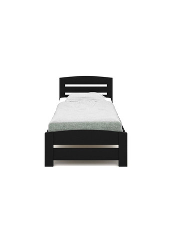 Кровать Техас бук 80х200 чёрный лак Fagus (303724152)