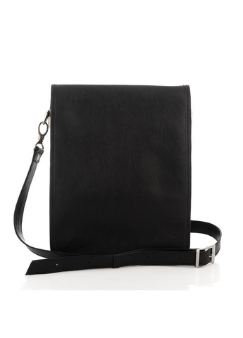 Чорна шкіряна сумка через плече з шкіряним підкладом N4227GA Newery (303830639)