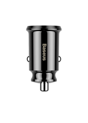Автомобильный адаптер зарядное устройство Grain Car Charger черное Baseus (279554973)