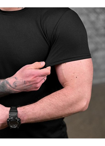 Тактична чоловіча футболка Вовк чорна No Brand (358203765)